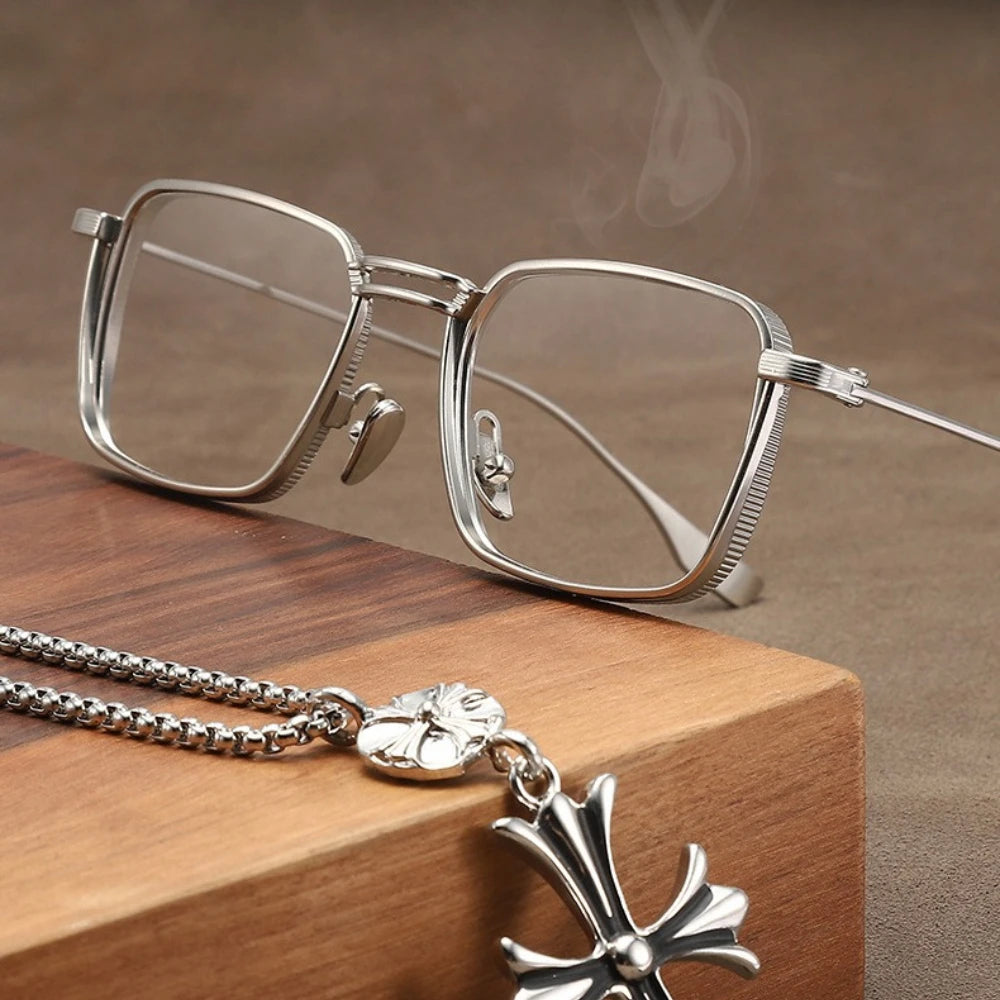 Blue Light Glasses | Retro Luxe Metal Frame | Gold, Gunmetal & Silver