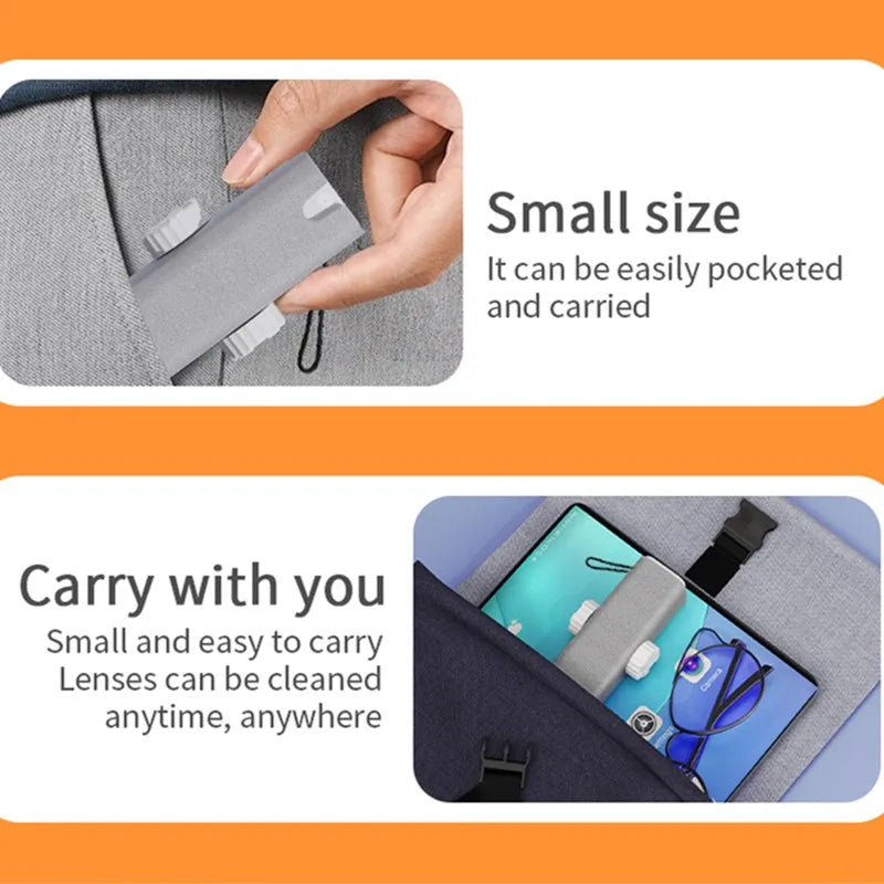Lens Cleaning Kit — Spray + Microfibre Cloth