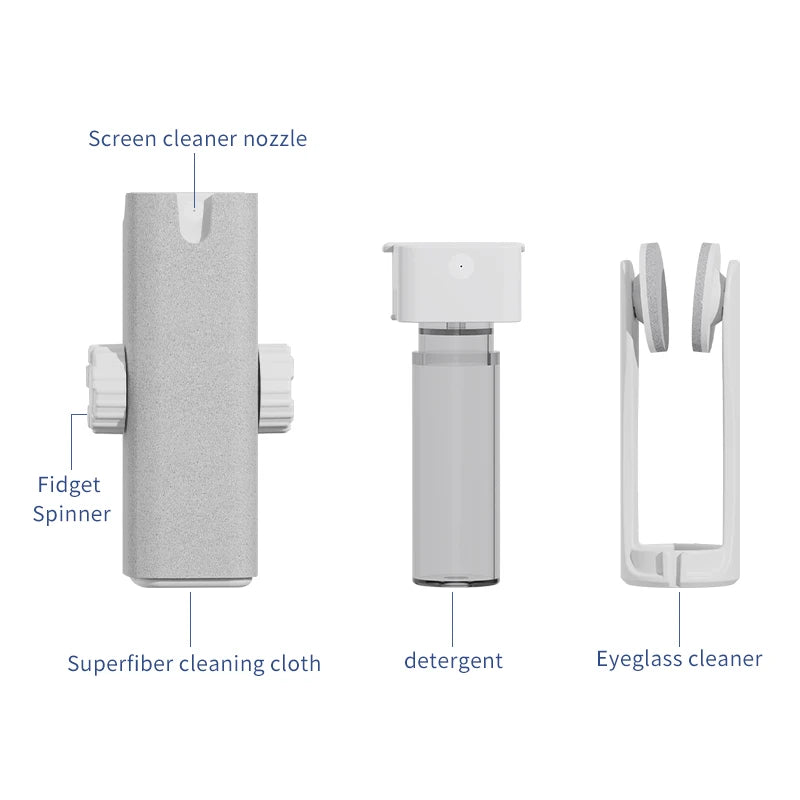 Lens Cleaning Kit — Spray + Microfibre Cloth