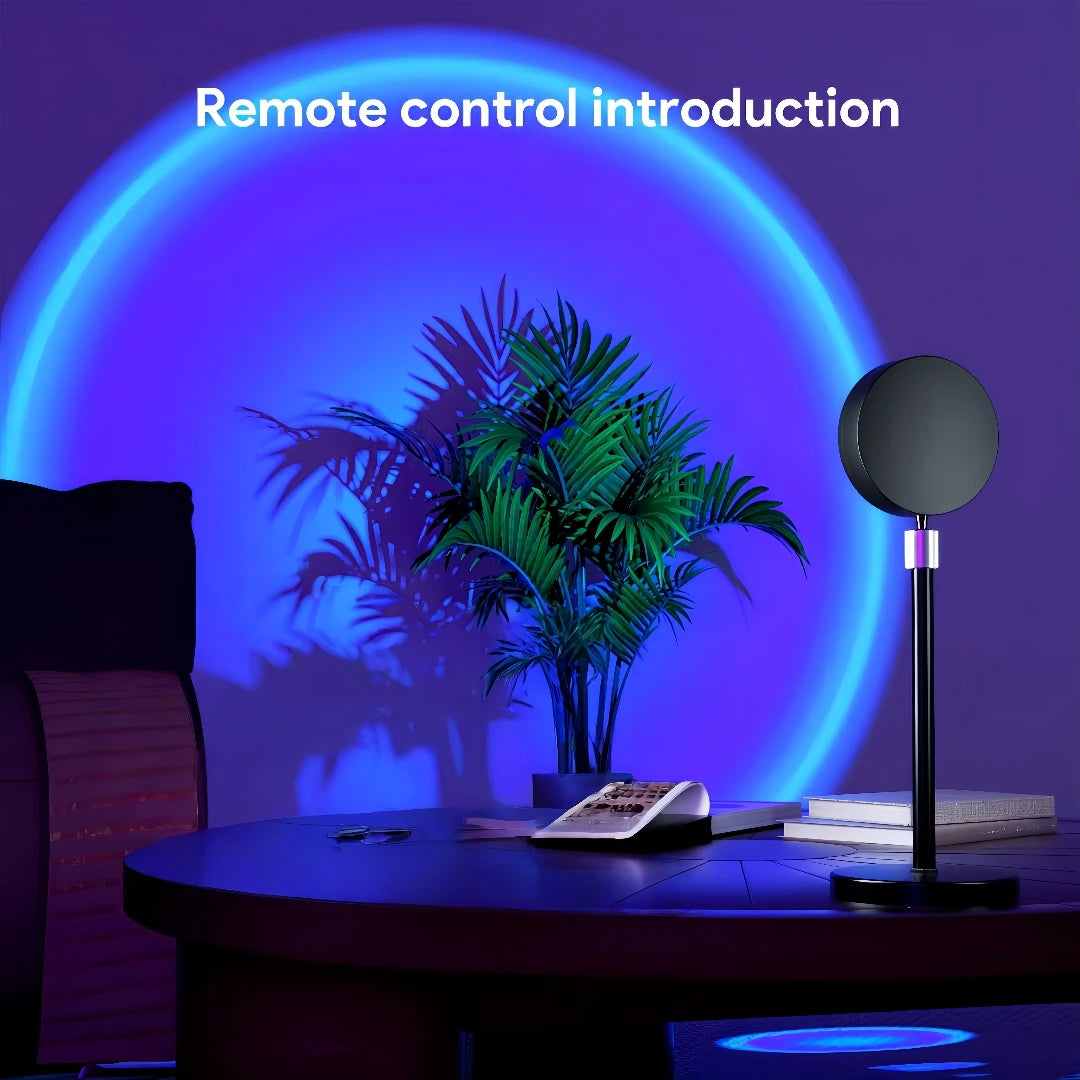 Sunset Projection Lamp | 16-Colour LED Mood Light for Bedroom & Desk