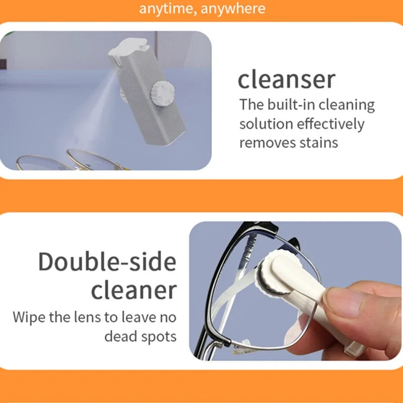 Lens Cleaning Kit — Spray + Microfibre Cloth